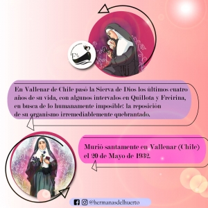 BREVE CRONOLOGÍA DE LA VIDA DE LA HERMANA MARÍA CRESCENCIA PÉREZ