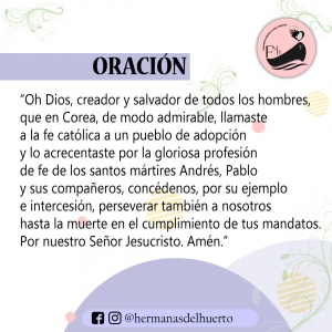 20 DE SEPTIEMBRE: SAN ANDRÉS KIM TAEGON, PABLO CHONG Y COMPAÑEROS