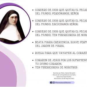 LETANIAS A LA HNA CRESCENCIA