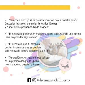 25 DE JULIO: PRIMERA JORNADA MUNDIAL DE LOS ABUELOS Y LAS PERSONAS MAYORES.