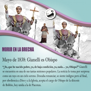 6 DE MAYO: GIANELLI ES ORDENADO OBISPO DE LA DIÓCESIS DE BOBBIO