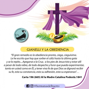 IV REFLEXIÓN GIANELLINA PARA EL TIEMPO DE CUARESMA