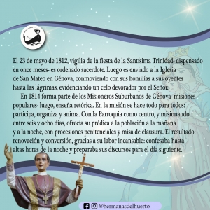 23 DE MAYO DE 1812: ORDENACIÓN SACERDOTAL DE SAN ANTONIO MARÍA GIANELLI