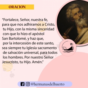 24 DE AGOSTO: SAN BARTOLOMÉ, APÓSTOL